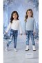 0005 Girl's Blue Elsa Patterned Tights