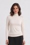 Women's Turtleneck Long Sleeve Premium Soft Blouse - 3
