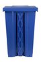 Large Step Trash Bin | Plastic Matte Finish | Pedal Garbage Bin for Homes, Villas & Communal Spaces | 87 Liters | Blue - 7
