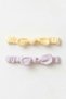 Baby Girl Bow Hair Band Bandana Set of 2 0-2 Years Old 100% Cotton Openwork Combed Cotton and Interlock