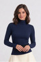 Women's Turtleneck Long Sleeve Premium Soft Blouse