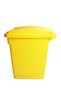 Medical Waste Bin | Plastic Garbage Bin for Clinical Waste Disposal | 45 Liters | Yellow - 4