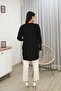 Ribbed Tunic with Buttoned Sleeves - 4