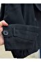 Şükriye Shawl Collar Jacket with Shoulder and Arm Patches-Nl1099 Black - 5