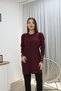 Ribbed Tunic with Buttoned Sleeves