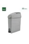 Feminine Hygiene Pedal Bin with Lid | Slim Sanitary Waste Bin | Hands-Free Disposal for Washrooms, Clinics & Commercial Restrooms | 22 Liters | Grey