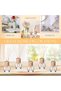 10 مجموعات من Reed Diffuser Bottle زجاجة عطر فارغة قابلة لإعادة التعبئة Diffuser Bottles Set مع غطاء خشبي - 4
