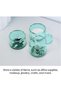 منظم أكريليك قابل للتكديس من 3 طبقات مع قاعدة ذهبية - منظم مكتب عملي وأنيق - 3