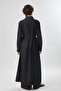 Long Denim Shirt with Deep Side Slits Black - 6