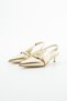 Rory Buckle Strap Detailed Open Back Pointed Toe Women's Stiletto - 4