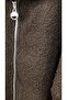 Italian Boucle Jacket with Hood, Plain Pattern - 4