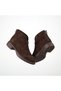 (Park Moda) Inside Fleece Rubber Non-Slip Sole Daily Women's Boots Brown - 6