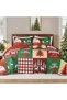 Reversible Patchwork Quilts Queen Size, 3 Piece, Orange