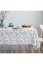 مفرش مائدة من نسيج الكتان المزخرف مقاس 55x84 بتصميم هندسي مستطيل مطبوع لا يبهت قابل للغسل مناسب للمط