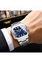 Steel Men's Wristwatch with Calendar - 2