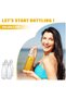6Pack 32oz Flip Top Glass Bottle 1 Liter Swing Top Bottles with Airtight Seal Flip Caps for Kom - 7