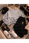 Playgirl/Playboy Printed Cotton Oversize Ribbed Sweet-Sweatpants Premium Set - 2