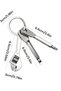 Mini Screwdriver Keychain Stainless Steel Compact Repair Tool Kit with - 5