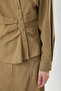 Flamıed Linen Shirt Khaki - 4