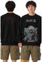 Unisex Oversize Hell's Paradise Gabimaru Ense Printed Naruto Anime Themed Hoodless Sweatshirt