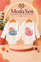 Fun Printed Long Sleeve Baby Bodysuit – Girl/Boy Model