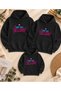 Hooded Winter Sweatshirt Family Combination Printed 3 Thread Threaded Yarn – Price Is for One Piece