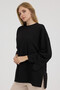 Women's Modal Fabric Tunic with Slits - 2