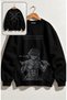 Unisex Oversize Demon Slayer Inosuke Back Printed Hoodless Anime Sweatshirt