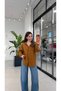 Salaş Model Kapişonlu Gömlek Ceket Camel - 2