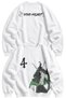 Unisex Oversize Ulquiorra Cifer Ense Printed Bleach Anime Themed Hoodless Sweatshirt