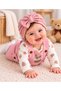 Gofre Baby Girl Bandana Bonnet Set - 2