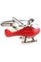 Helicopter Cufflinks, metal shiny chrome for cufflinks collectors. - 2