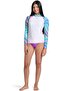 010043108 Rash Vest L/S Graphic Women's Swimmer T-Shirt - 5