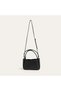 Women's Black Leather Look Shoulder Bag - 4