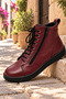 Genuine Leather Lace-Up Zippered Casual Boots Model Name: Maat - 2