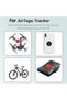 4 قطع من حافظات AirTag، حامل AirTag من السيليكون قابل للصق، ملصق مقاوم للماء ومضاد للخدش للذكاء الاصطناعي - 6