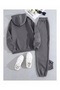 Unisex Zippered Oversize Tracksuit Set Cardigan Baggy Set - 2