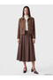 Two Mt Shop Quality Lcw Studio Brown Tweed Plaid Standard & Regular Women's Jacket - 2