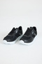 Women's Black and White Sole Mesh Anorak Laced Lightweight Sneaker Comfortable Running Shoes with Non-Slip Soles - 5