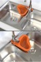 Swan Design Plastic Sink Strainer Multi-Purpose Drain Basket Sponge Holder for Inside the Sink - 3