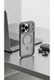 iPhone 18 Pro Max Compatible Case Matte Magsafe Camera Lens Protected Transparent Silicone Back Cover with Metal Camera Stand - 2
