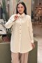 Fuat Gürşen Sleeves with Eyelet Thread Detail Shirt