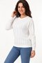 Women's Stone Printed Long Sleeve Mercerized Knitwear Blouse - 4