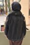 Plush Coat with Python Pattern Detail - 4