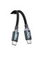 كابل شحن فائق السرعة 30 واط متوافق مع جميع هواتف آيفون (من نوع USB-C إلى USB-C بقوة 100 واط)