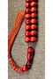14 Years Old Natural White Amber German Crimped Amber Prayer Beads – Natural Patina from the Cherry Tree – Skilled Craftsman – Ottoman Mihteri Havşa – 12.50 X 13 mm - 6