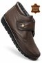 Printed Genuine Leather Non-Slip Sole Fully Fur-Lined Orthopedic Mother Boots