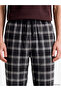 Esvab • Modern & Distinctive Standard Fit Checkered Embroidered Men's Pajama Bottoms - 3