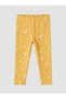 Rmz Gi̇yi̇m Farkiyla Floral Embroidered Ribbed Baby Girl Leggings