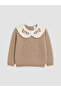 I Bebe Roba Collar Baby Girl Embroidered Sweater from Freezen Store